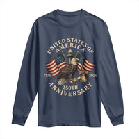 USA 250th Anniversary Long Sleeve Shirt Vintage Eagle US Flag Independence Day 4th July Patriotic