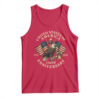 USA 250th Anniversary Tank Top Vintage Eagle US Flag Independence Day 4th July Patriotic