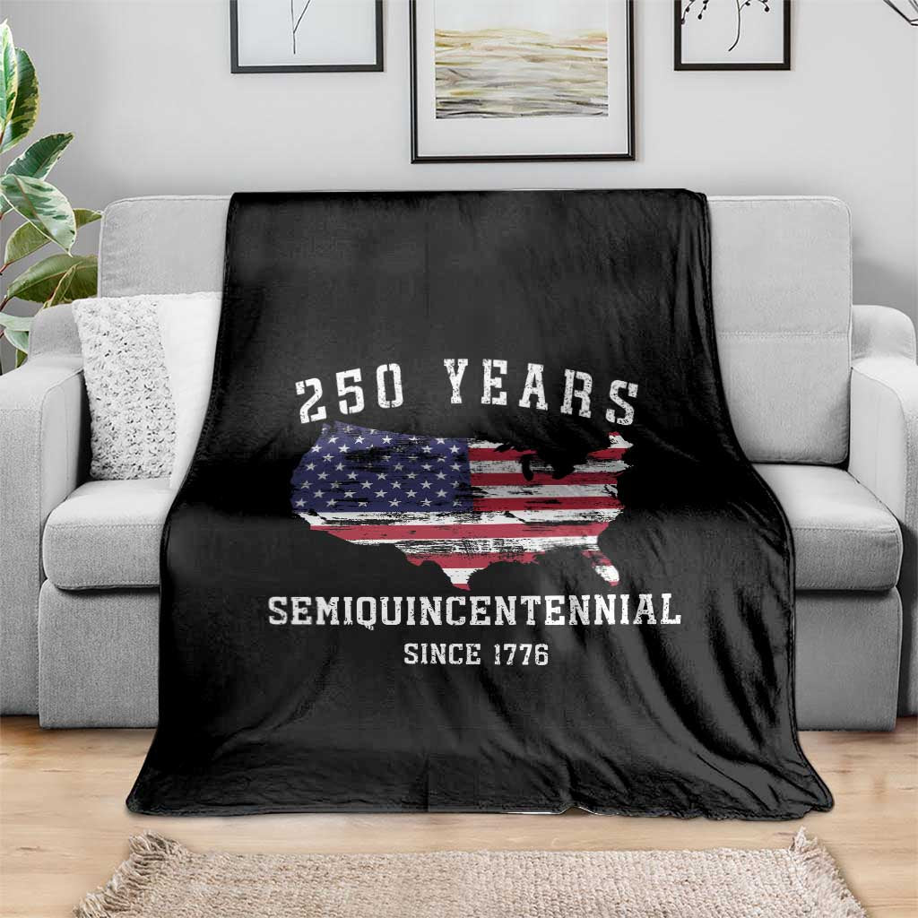 USA 250th Anniversary Throw Blanket United States Semiquincentennial 1776 2026 Patriotic Independence Day