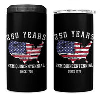 USA 250th Anniversary 4 in 1 Can Cooler Tumbler United States Semiquincentennial 1776 2026 Patriotic Independence Day