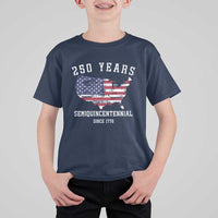 USA 250th Anniversary T Shirt For Kid United States Semiquincentennial 1776 2026 Patriotic Independence Day