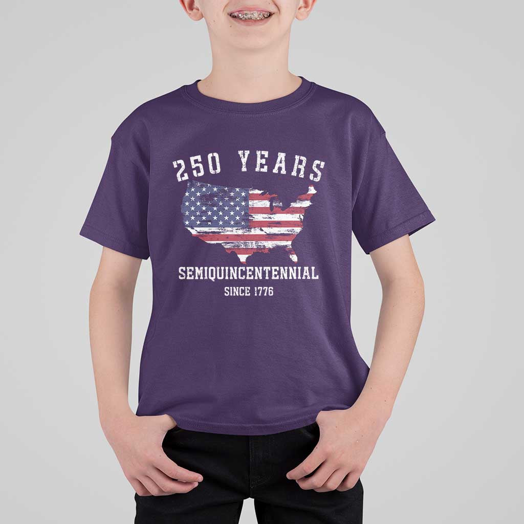 USA 250th Anniversary T Shirt For Kid United States Semiquincentennial 1776 2026 Patriotic Independence Day