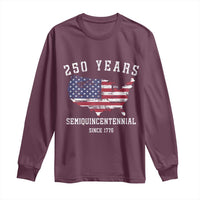 USA 250th Anniversary Long Sleeve Shirt United States Semiquincentennial 1776 2026 Patriotic Independence Day
