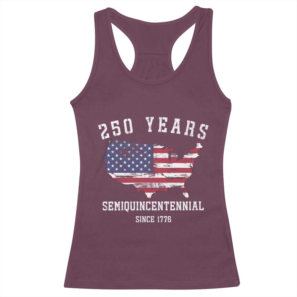 USA 250th Anniversary Racerback Tank Top United States Semiquincentennial 1776 2026 Patriotic Independence Day