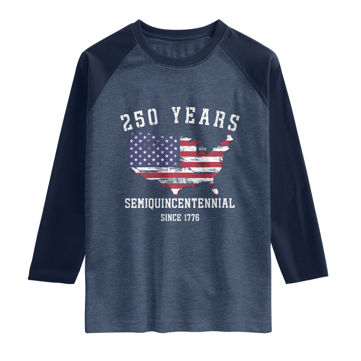 USA 250th Anniversary Raglan Shirt United States Semiquincentennial 1776 2026 Patriotic Independence Day