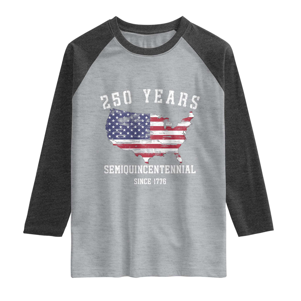 USA 250th Anniversary Raglan Shirt United States Semiquincentennial 1776 2026 Patriotic Independence Day