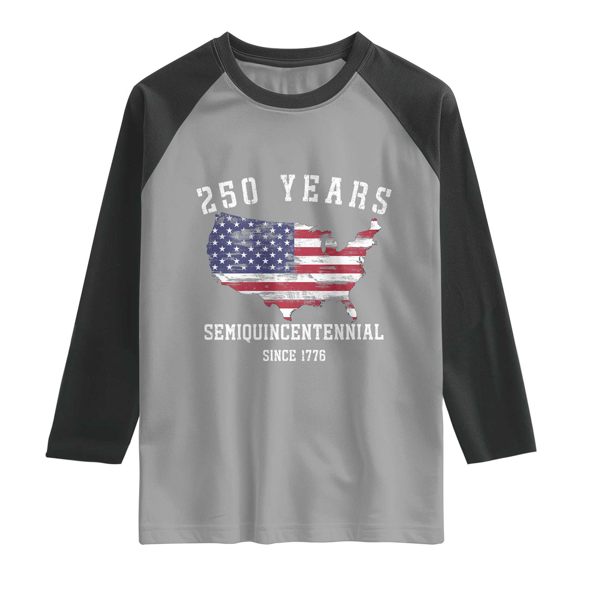 USA 250th Anniversary Raglan Shirt United States Semiquincentennial 1776 2026 Patriotic Independence Day