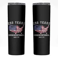 USA 250th Anniversary Skinny Tumbler United States Semiquincentennial 1776 2026 Patriotic Independence Day