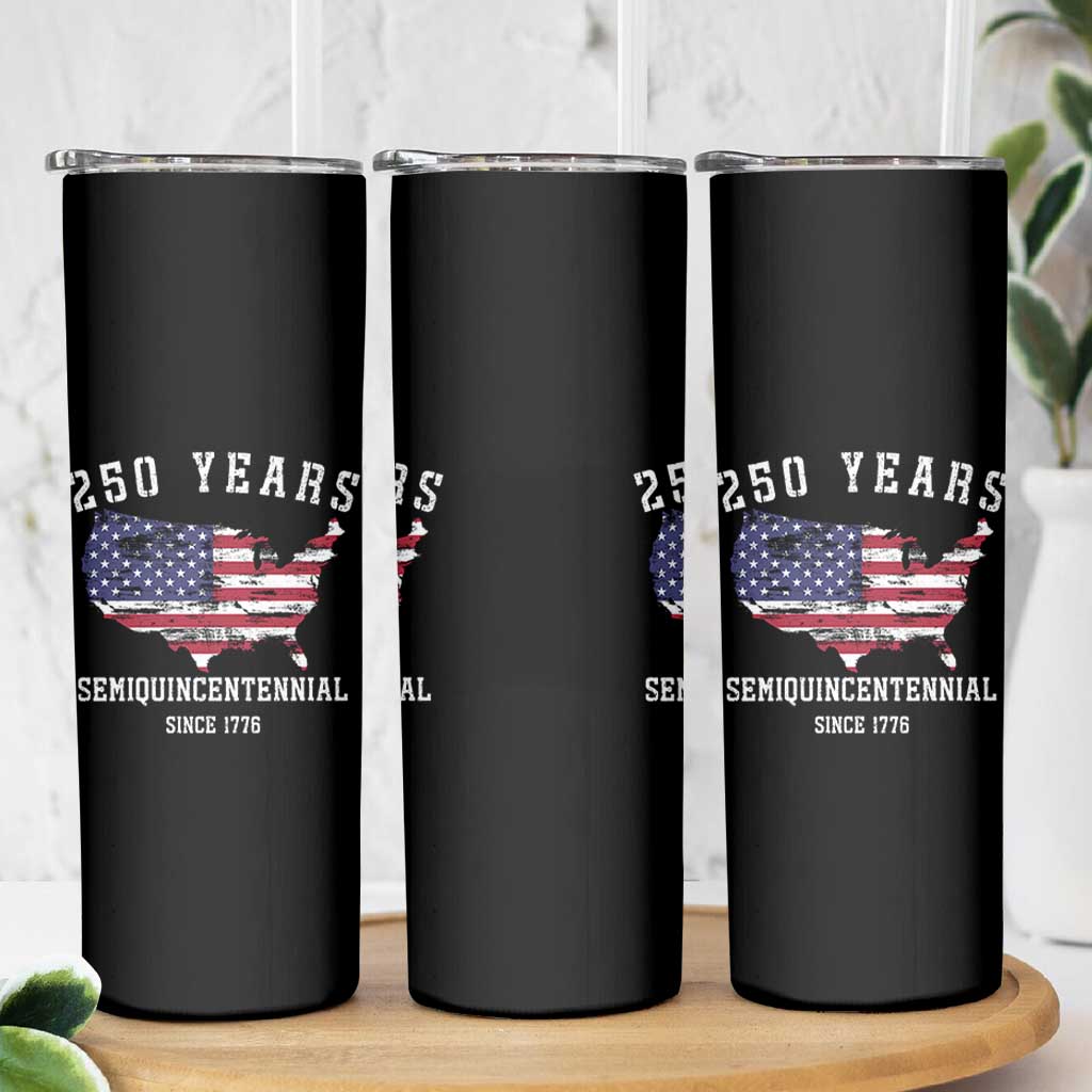 USA 250th Anniversary Skinny Tumbler United States Semiquincentennial 1776 2026 Patriotic Independence Day