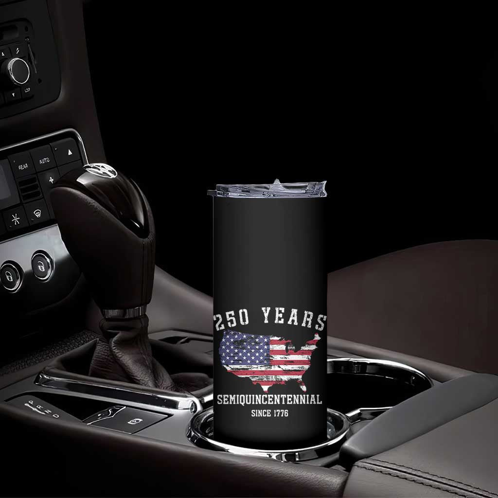 USA 250th Anniversary Skinny Tumbler United States Semiquincentennial 1776 2026 Patriotic Independence Day