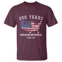 USA 250th Anniversary T Shirt United States Semiquincentennial 1776 2026 Patriotic Independence Day