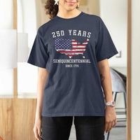 USA 250th Anniversary T Shirt For Women United States Semiquincentennial 1776 2026 Patriotic Independence Day