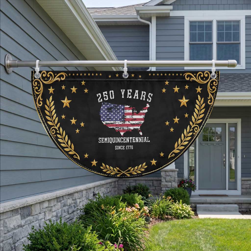 USA 250th Anniversary Patriotic Fan Flag United States Semiquincentennial 1776 2026 Independence Day