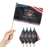 USA 250th Anniversary Patriotic Handheld Flag United States Semiquincentennial 1776 2026 Independence Day
