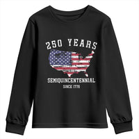 USA 250th Anniversary Youth Sweatshirt United States Semiquincentennial 1776 2026 Patriotic Independence Day
