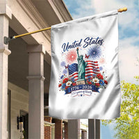 250th Anniversary USA Garden Flag Patriotic Liberty Floral 250 Years American 4th July 1776 2026