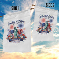 250th Anniversary USA Garden Flag Patriotic Liberty Floral 250 Years American 4th July 1776 2026