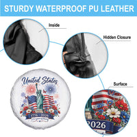 250th Anniversary USA Spare Tire Cover Patriotic Liberty Floral 250 Years American 4th July 1776 2026