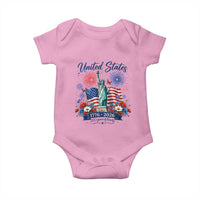 250th Anniversary USA Baby Onesie Patriotic Liberty Floral 250 Years American 4th July 1776 2026