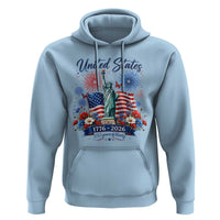 250th Anniversary USA Hoodie Patriotic Liberty Floral 250 Years American 4th July 1776 2026
