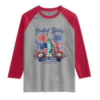 250th Anniversary USA Raglan Shirt Patriotic Liberty Floral 250 Years American 4th July 1776 2026