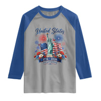 250th Anniversary USA Raglan Shirt Patriotic Liberty Floral 250 Years American 4th July 1776 2026