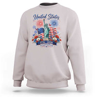 250th Anniversary USA Sweatshirt Patriotic Liberty Floral 250 Years American 4th July 1776 2026