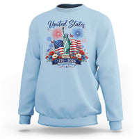 250th Anniversary USA Sweatshirt Patriotic Liberty Floral 250 Years American 4th July 1776 2026