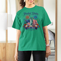 250th Anniversary USA T Shirt For Women Patriotic Liberty Floral 250 Years American 4th July 1776 2026