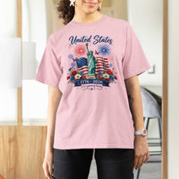 250th Anniversary USA T Shirt For Women Patriotic Liberty Floral 250 Years American 4th July 1776 2026