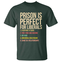 Prison Is Perfect For Liberals T Shirt Funny Anti Liberal Quote Satire Statement Subtle FDT Political Humor