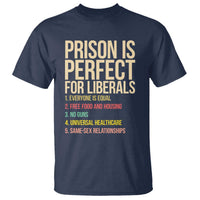 Prison Is Perfect For Liberals T Shirt Funny Anti Liberal Quote Satire Statement Subtle FDT Political Humor