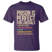 Prison Is Perfect For Liberals T Shirt Funny Anti Liberal Quote Satire Statement Subtle FDT Political Humor
