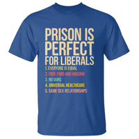 Prison Is Perfect For Liberals T Shirt Funny Anti Liberal Quote Satire Statement Subtle FDT Political Humor