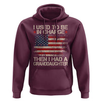I Used To Be in Charge Then I Had A Granddaughter Hoodie Fathers Day Grandpa Gift American Flag