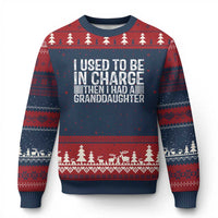 I Used To Be in Charge Then I Had A Granddaughter Ugly Christmas Sweater Father's Day Grandpa Gift