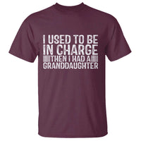 I Used To Be in Charge Then I Had A Granddaughter T Shirt Father's Day Grandpa Gift
