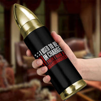 I Used To Be in Charge Then I Had A Granddaughter Bullet Tumbler Funny Saying Gag Gift Birthday Grandpa Fathers Day US Flag