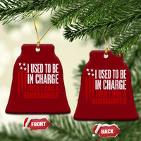 I Used To Be in Charge Then I Had A Granddaughter Ceramic Ornament Funny Saying Gag Gift Birthday Grandpa Fathers Day US Flag