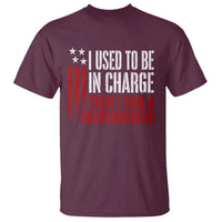 I Used To Be in Charge Then I Had A Granddaughter T Shirt Funny Saying Gag Gift Birthday Grandpa Fathers Day US Flag
