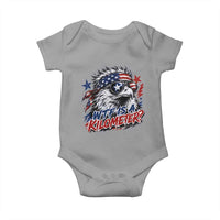 Funny 4th Of July WTF Is A Kilometer Baby Onesie Vintage USA Meme Patriotic Eagle Humor Independence Day