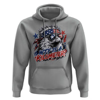 Funny 4th Of July WTF Is A Kilometer Hoodie Vintage USA Meme Patriotic Eagle Humor Independence Day