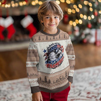 Funny 4th Of July WTF Is A Kilometer Ugly Christmas Sweater Vintage USA Meme Patriotic Eagle Humor Independence Day