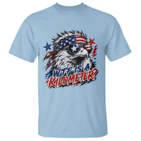 Funny 4th Of July WTF Is A Kilometer T Shirt Vintage USA Meme Patriotic Eagle Humor Independence Day