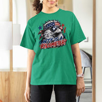 Funny 4th Of July WTF Is A Kilometer T Shirt For Women Vintage USA Meme Patriotic Eagle Humor Independence Day