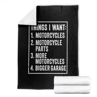Funny Motorcycle Lovers Throw Blanket Things I Want Vintage Garage Graphic Bikers Club