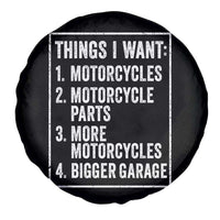 Funny Motorcycle Lovers Spare Tire Cover Things I Want Vintage Garage Graphic Bikers Club
