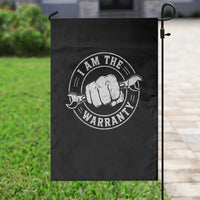 I Am The Warranty Mechanic Garden Flag Car Repair Guy Funny Handyman Distressed Graphic