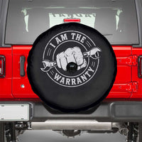 I Am The Warranty Mechanic Spare Tire Cover Car Repair Guy Funny Handyman Distressed Graphic