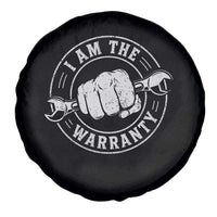 I Am The Warranty Mechanic Spare Tire Cover Car Repair Guy Funny Handyman Distressed Graphic